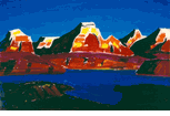 Mesa with Lake<br><small>(CB537)</small></font>