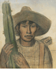 Mexican Boy with Cactus<br><small>Alfredo Ramos Martinez
