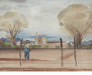 Mission Scene <br><small>Milford Zornes