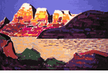 Modern Rainbow Mountains<br><SMALL>(CB429)</SMALL></font>