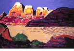 Modern Rainbow Mountains<br><SMALL>(CB429)</SMALL></font>