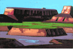 Mountain with Dry Bed <br><SMALL>(CB016)</SMALL></font>