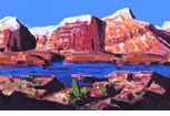 Mountains with Stream<br><SMALL>(CB404)</SMALL></font>