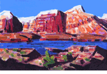 Mountains with Stream<br><SMALL>(CB404)</SMALL></font>