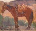 Navajo Horse, Canyon de Chelly<br><small>Edgar Payne
