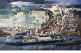 Niger River Village, Africa<br><small>Millard Sheets