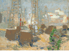 Oil Wells <br><small> Edouard Vyseakl