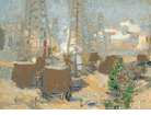 Oil Wells <br><small> Edouard Vyseakl