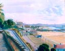 Overlooking the Pier <br><SMALL>Gerald Rahm</SMALL></font>