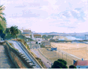 Overlooking the Pier <br><SMALL>Gerald Rahm</SMALL></font>