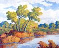 Pond with Willows, Kansas<br><small>Birger Sandzen