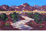 Purple Dotted Mountain <br><SMALL>(CB443)</SMALL></font>