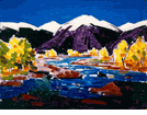 Purple Mountain with Lake<br><small>Conrad Buff