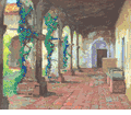 Rear Corridor, San Juan Capistrano<br><small>Alson Skinner Clark