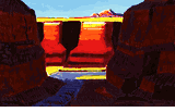 Red Canyon with Stream <br><small>(CB827)