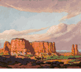 Riders, Monument Valley<br><small>Elsie Palmer Payne