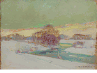 River Side Cabins in Snow, Canada<br><small>Arthur Dominique Rozaire
