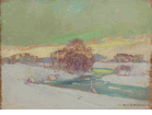 River Side Cabins in Snow, Canada<br><small>Arthur Dominique Rozaire