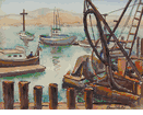 San Pedro Harbor  <br><SMALL>Donna Schuster