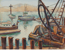 San Pedro Harbor  <br><SMALL>Donna Schuster