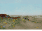 Sand Dunes with Wildflowers<br><small>Charles Dormon Robinson