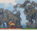 Schoolhouse and Eucalyptus, Morro Bay <br><small> Aaron Kilpatrick