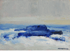 Seascape with Rocks<br>(adr186)<br><small>Arthur Dominique Rozaire