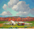 Sheep Dipping Time<br><small>Elsie Palmer Payne