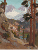 Sierra Scene with Lake <br><small>Orrin White