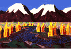 Snow Capped Mountains and Lake <br><small>(CB814)