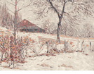Snow Scene with Barn <small><br> (ERS21) </small>