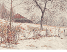Snow Scene with Barn <small><br> (ERS21) </small>