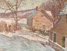 Snow Scene with Houses<br><small>Edwin Roscoe Shrader