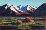 Snowy Mountains and Landscape<br><small>Conrad Buff