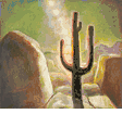 Solitary Saguaro<br><small>Frederick Wight
