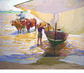 Spanish Fishing Boat<br><small>Arthur Grover Rider
