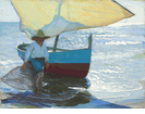 Spanish Fishing Boat with Fisherman<br><small>Arthur Grover Rider