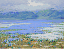 Spring Showers (Lupine, San Joaquin Valley)<br><small>John Marshall Gamble