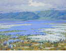 Spring Showers (Lupine, San Joaquin Valley)<br><small>John Marshall Gamble
