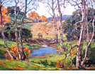 Stately Sycamores<br><small>William Wendt