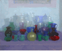 Still Life with Glass Vessels <br> <small> Feodor Zakharov