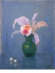 Still Life with Orchid and Two Pearls <br> <small> Feodor Zakharov