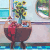 Still Life with Pomegranates <br><SMALL>Robert Frame