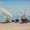 Sun Drenched Boats<br><small>Arthur Grover Rider