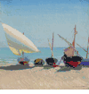 Sun Drenched Boats<br><small>Arthur Grover Rider