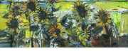 Sunflowers in the Field <br><SMALL>Robert Frame
