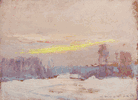Sunset Snowy Landscape, Canada<br><small>Arthur Dominique Rozaire