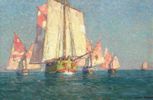 The Return (Italian Boats, Adriatic Sea)<br><small>Edgar Payne