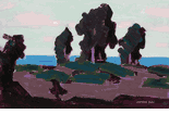 Trees by Water's Edge, Laguna <br><small>Conrad Buff