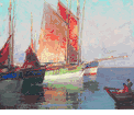 Tuna Boats, Concarneau, France<small><br>Edgar Payne